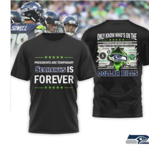 Seattle Seahawks Presidents Are Temporary Football Fan NFL Football T Shirt