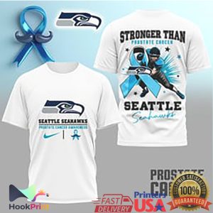 Seattle Seahawks Stronger Than Prostate Cancer Awareness T Shirt