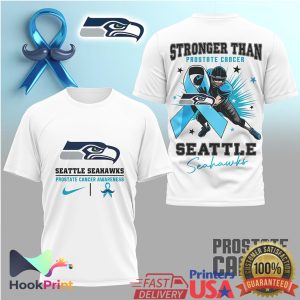 Seattle Seahawks Stronger Than Prostate Cancer Awareness T Shirt