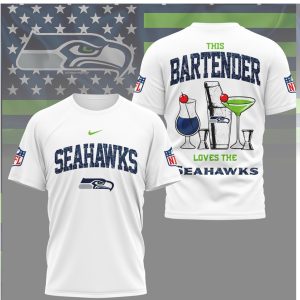 Seattle Seahawks This Bartender Loves The Seahawks Cocktail T Shirt