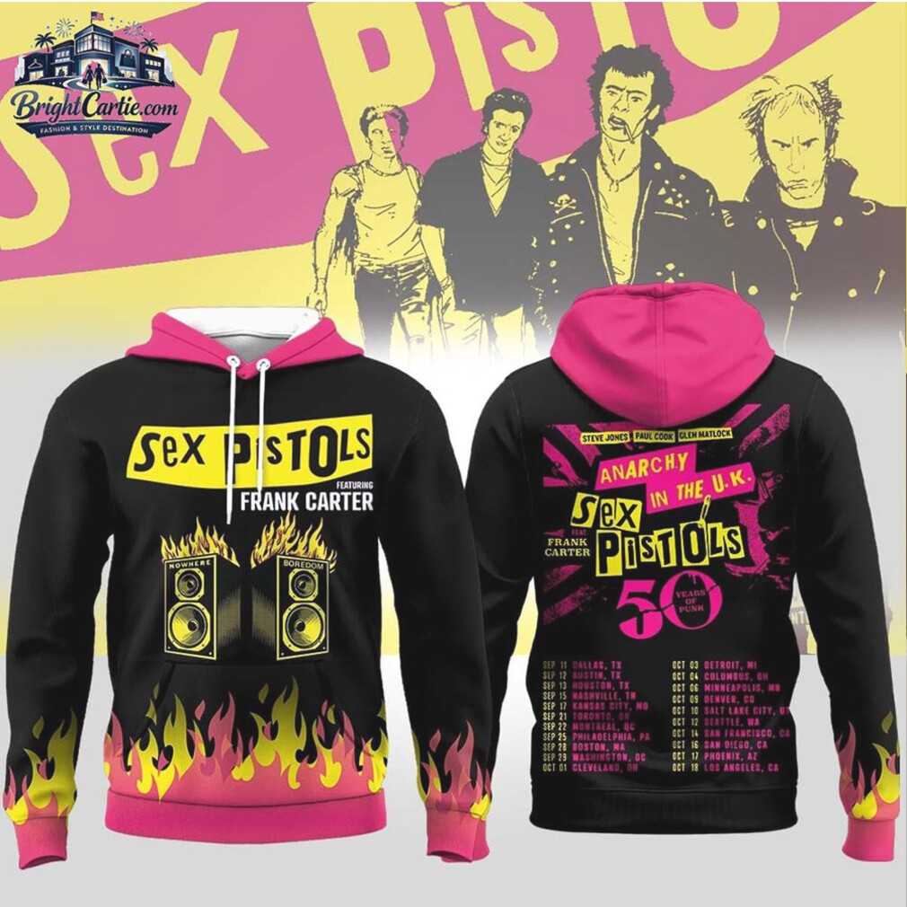 Sex Pistols Featuring Frank Carter 50 Years of Punk Tour T Shirt Sex Pistols Featuring Frank Carter 50 Years of Punk Tour T Shirt