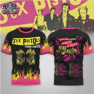Sex Pistols Featuring Frank Carter 50 Years of Punk Tour T Shirt