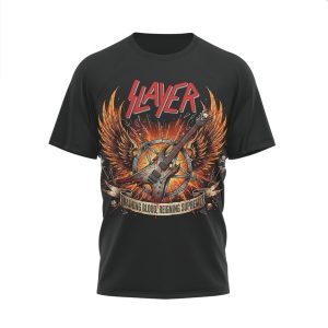 Slayer Reign In Blood Reigning Supreme Thrash Metal Graphic T Shirt