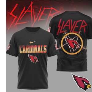 Slayer x Arizona Cardinals Thrash Metal Mashup NFL T Shirt Slayer x Arizona Cardinals Thrash Metal Mashup NFL T Shirt