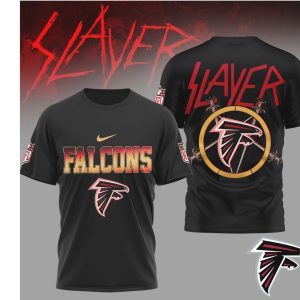 Slayer x Atlanta Falcons Heavy Metal NFL music band T Shirt Slayer x Atlanta Falcons Heavy Metal NFL music band T Shirt
