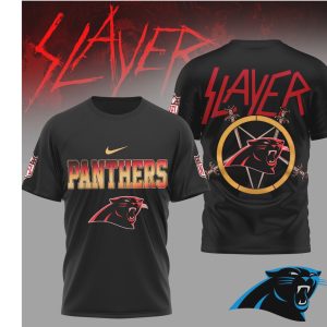 Slayer x Carolina Panthers Thrash Metal NFL music band T Shirt Slayer x Carolina Panthers Thrash Metal NFL music band T Shirt