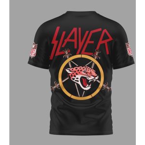 Slayer x Jacksonville Jaguars Heavy Metal NFL T Shirt