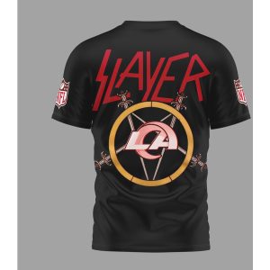 Slayer x LA Rams Heavy Metal NFL music band T Shirt