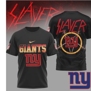 Slayer x New York Giants Thrash Metal Style NFL T Shirt Slayer x New York Giants Thrash Metal Style NFL T Shirt