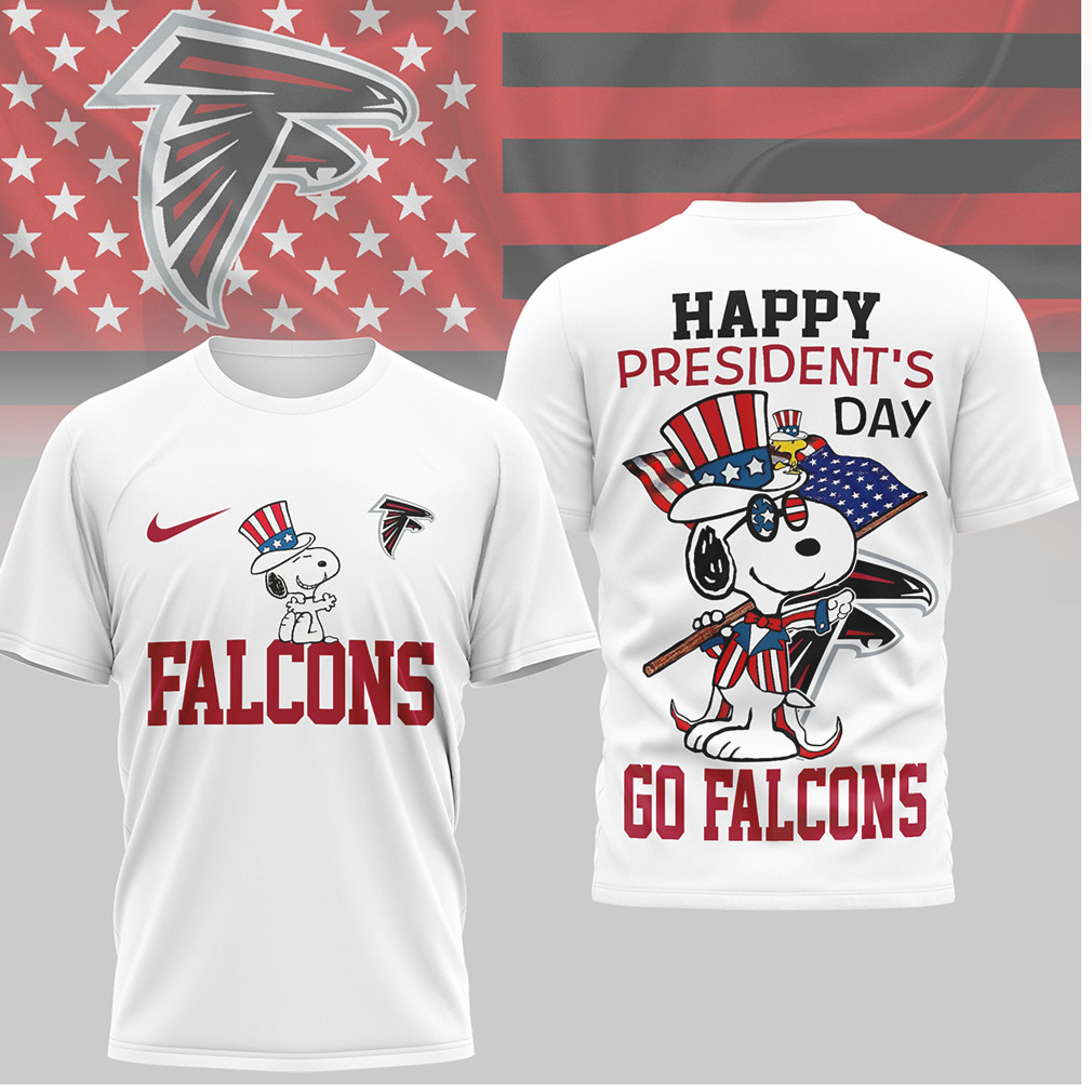 Snoopy Atlanta Falcons Happy President's Day Patriotic Fan Shirt Snoopy Atlanta Falcons Happy President's Day Patriotic Fan Shirt