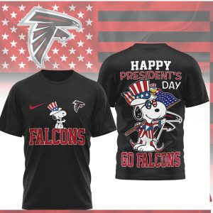 Snoopy Atlanta Falcons Happy President's Day Patriotic Fan Shirt