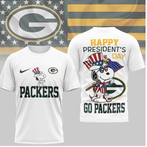 Snoopy Green Bay Packers Happy President’s Day Patriotic Shirt Snoopy Green Bay Packers Happy President’s Day Patriotic Shirt
