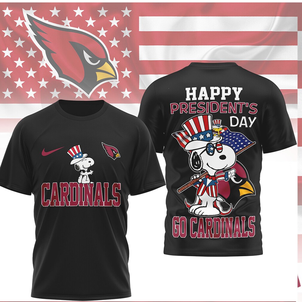 Snoopy Happy President’s Day Arizona Cardinals NFL Patriotic 3D Print Shirt Snoopy Happy President’s Day Arizona Cardinals NFL Patriotic 3D Print Shirt
