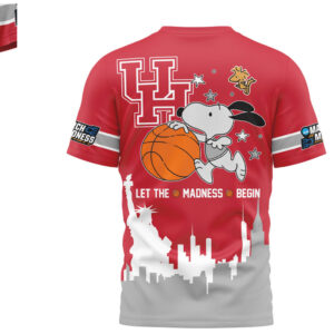 Snoopy Houston Cougars NCAA 2026 Let The Madness Begin Football Shirt