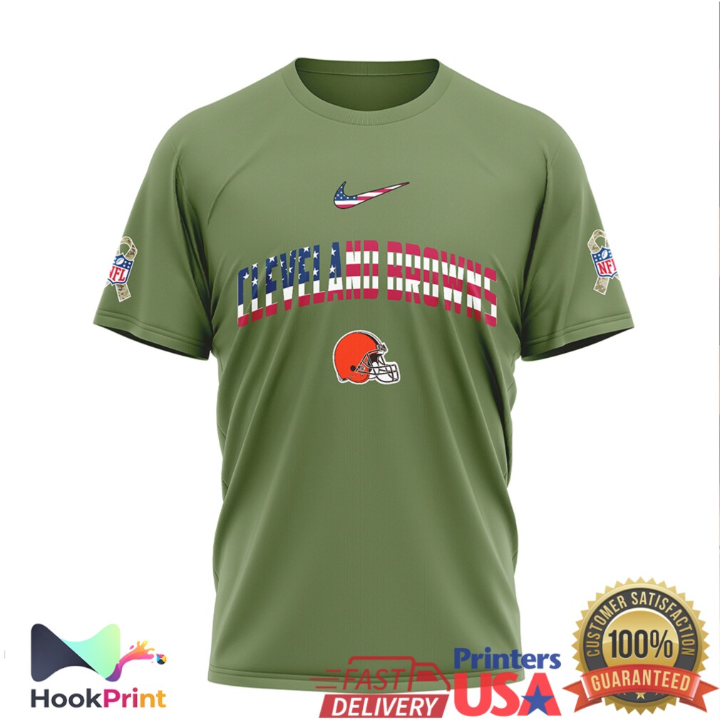 Snoopy Peanuts Cleveland Browns USA 250th Anniversary Military Olive T Shirt Snoopy Peanuts Cleveland Browns USA 250th Anniversary Military Olive T Shirt