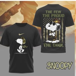 Snoopy The Few The Proud The Cool US Marine Corps Military T Shirt
