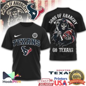Sons of Anarchy Houston Texans Grim Reaper Football T Shirt