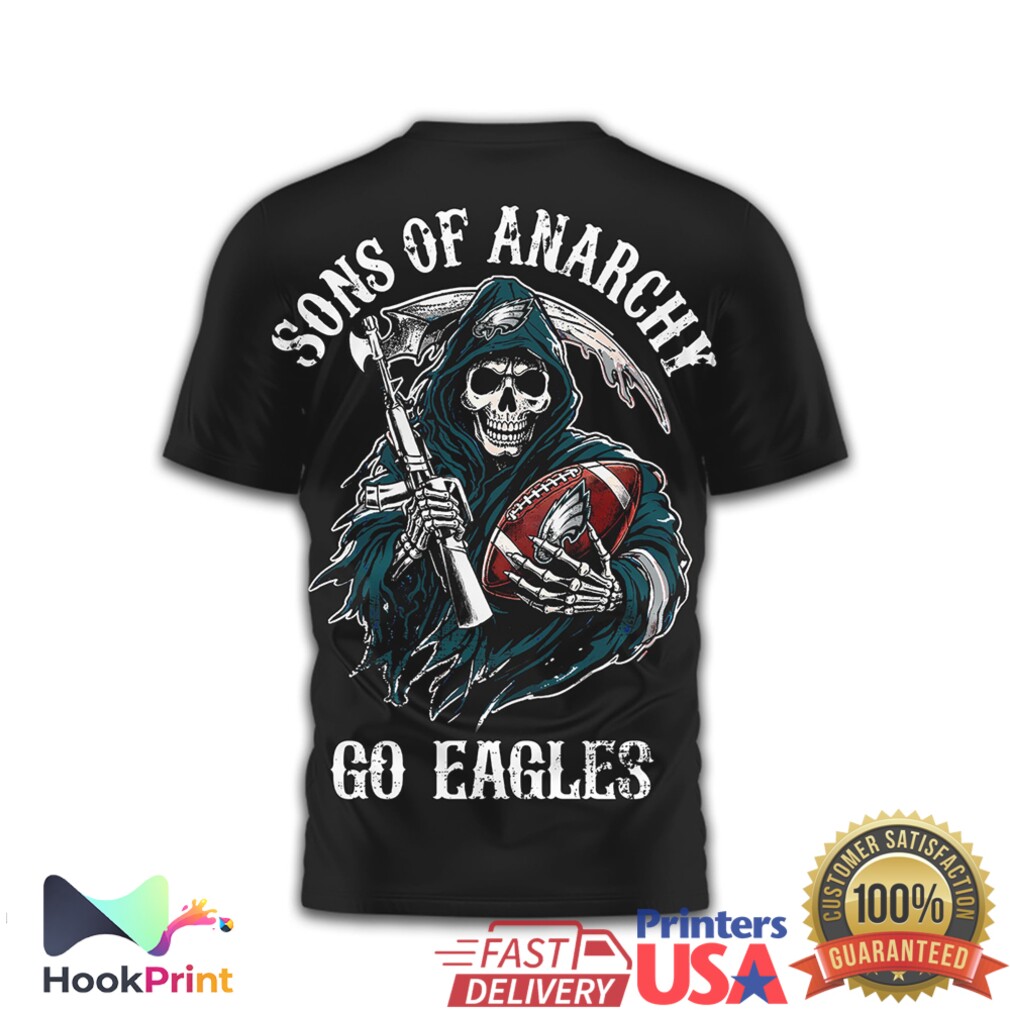 Sons of Anarchy Philadelphia Eagles Reaper Football Shirt Sons of Anarchy Philadelphia Eagles Reaper Football Shirt