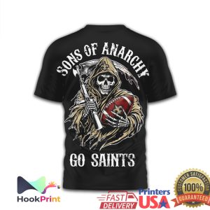 Sons of Anarchy x New Orleans Saints Reaper Football Fan T Shirt