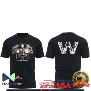 South Carolina Gamecocks 2026 SEC Women's Basketball Champions Shirt
