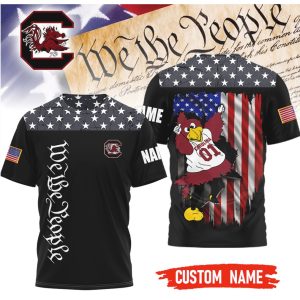 South Carolina Gamecocks Custom Name We The People Patriotic T Shirt
