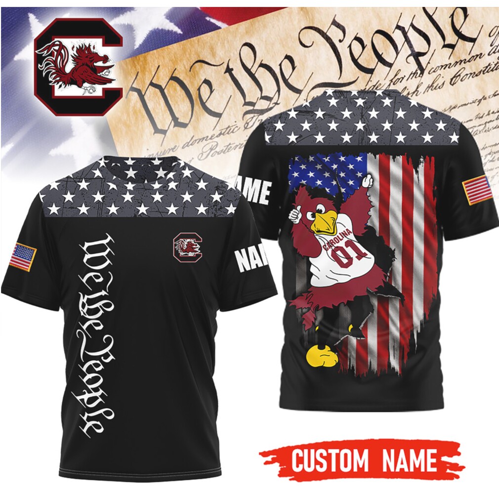 South Carolina Gamecocks Custom Name We The People Patriotic T Shirt South Carolina Gamecocks Custom Name We The People Patriotic T Shirt
