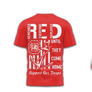 South Carolina Gamecocks R.E.D. Military Appreciation Fan Shirt