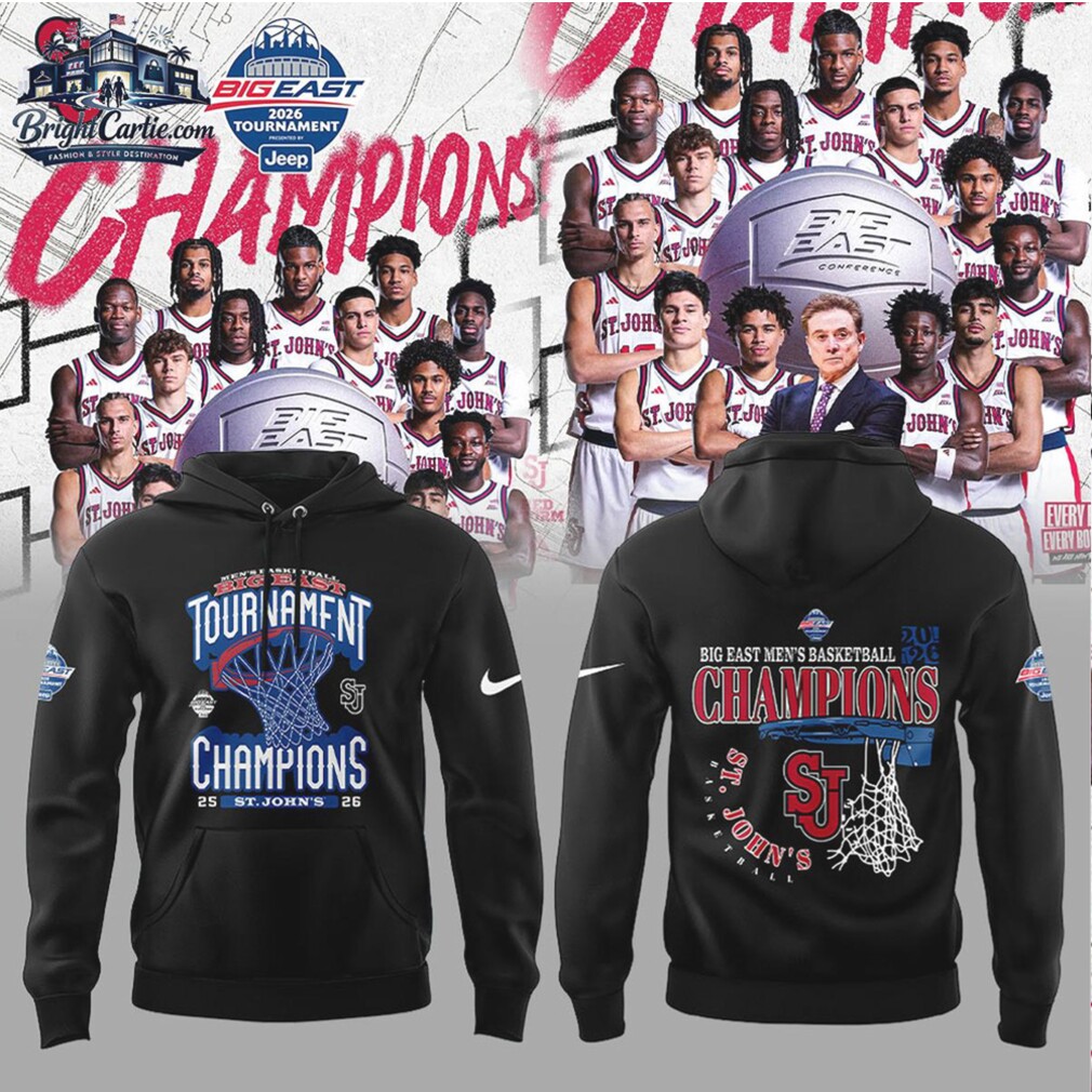 St. John's Basketball 2026 Big East Tournament Champions Nike T Shirt St. John's Basketball 2026 Big East Tournament Champions Nike T Shirt