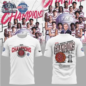 St. John's Red Storm 2026 Big East Basketball Tournament Champions T Shirt