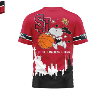 St. John's Red Storm Snoopy 2026 March Madness Basketball Shirt