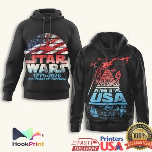 Star Wars 1776 2026 Return of the USA 250 Years of Freedom T Shirt