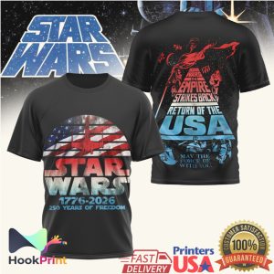 Star Wars 1776 2026 Return of the USA 250 Years of Freedom T Shirt