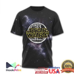 Star Wars May The Fourth Be With You Death Star & Jedi Council Space Graphic Shirt