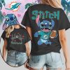 Stitch Cleveland Browns Football Heartbeat Casual Orange Brown Cute Character Fan T Shirt Stitch Cleveland Browns Football Heartbeat Casual Orange Brown Cute Character Fan T Shirt