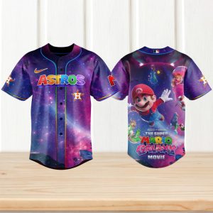 Super Mario Galaxy Movie x Houston Astros Galaxy Theme Baseball T Shirt