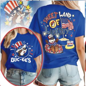 Sweet Land of Liberty Buc ee’s Patriotic 4th of July Beaver T Shirt Sweet Land of Liberty Buc ee’s Patriotic 4th of July Beaver T Shirt