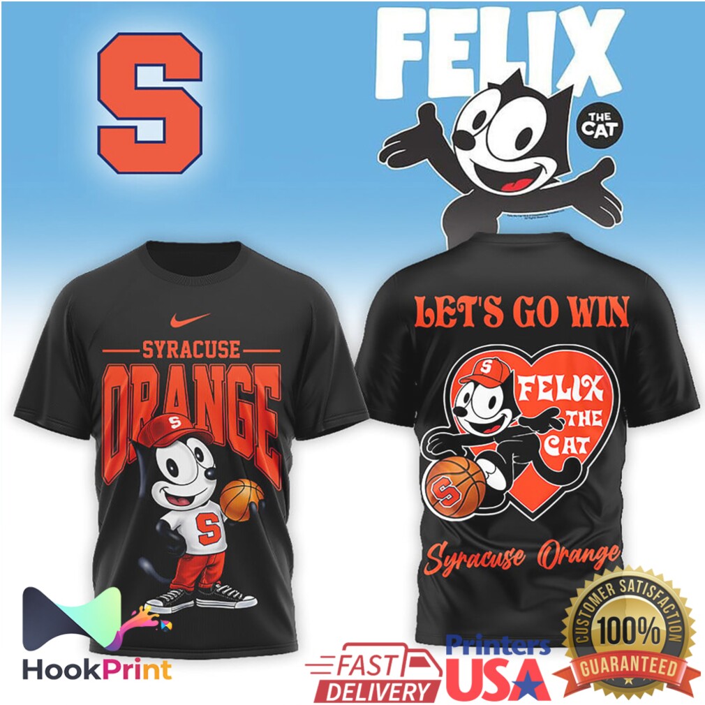 Syracuse Orange x Felix The Cat Basketball Let’s Go Win T Shirt Syracuse Orange x Felix The Cat Basketball Let’s Go Win T Shirt