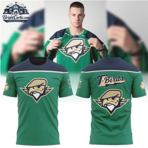 T Birds Green Navy Team Spirit Mascot T Shirt