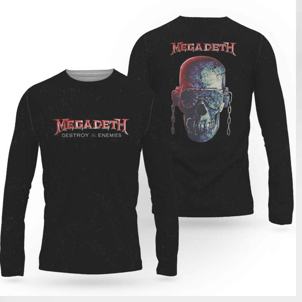 Megadeth Destroy All Enemies Tour Skull Hoodie Megadeth Destroy All Enemies Tour Skull Hoodie