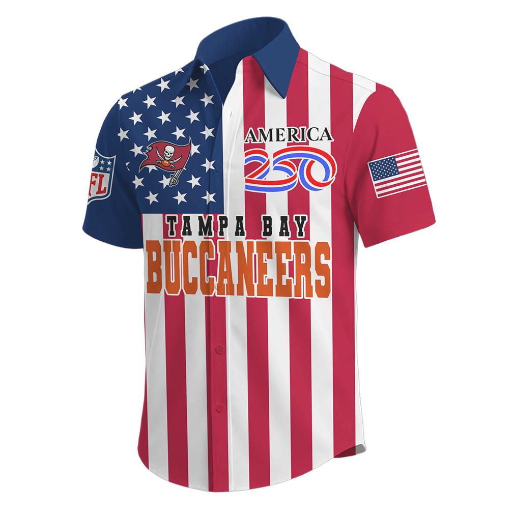 Tampa Bay Buccaneers 250 Years of America Patriotic Eagle Hawaiian Shirt Tampa Bay Buccaneers 250 Years of America Patriotic Eagle Hawaiian Shirt