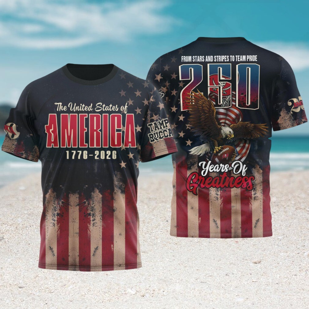 Tampa Bay Buccaneers America 250th Anniversary 1776 2026 Patriotic NFL T Shirt Tampa Bay Buccaneers America 250th Anniversary 1776 2026 Patriotic NFL T Shirt