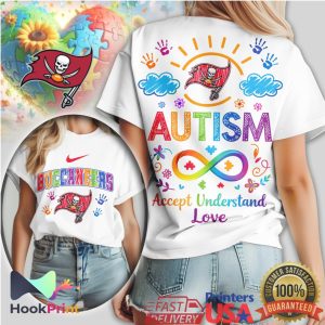 Tampa Bay Buccaneers Autism Awareness Accept Understand Love T Shirt
