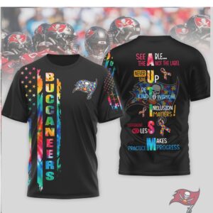 Tampa Bay Buccaneers Autism Awareness NFL Puzzle Piece T Shirt
