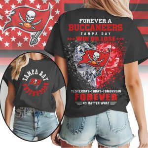 Tampa Bay Buccaneers Forever Fan Win Or Lose Team Loyalty Red Pewter T Shirt Tampa Bay Buccaneers Forever Fan Win Or Lose Team Loyalty Red Pewter T Shirt