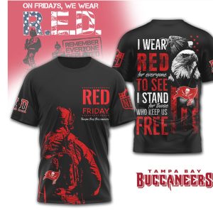 Tampa Bay Buccaneers R.E.D. Friday Patriotic Military Appreciation T Shirt Tampa Bay Buccaneers R.E.D. Friday Patriotic Military Appreciation T Shirt