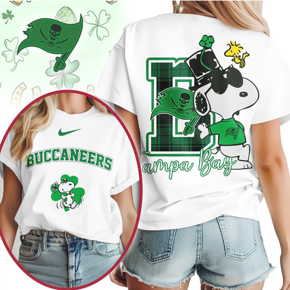 Tampa Bay Buccaneers Snoopy Leprechaun Hat St Patricks Day NFL Football T Shirt Tampa Bay Buccaneers Snoopy Leprechaun Hat St Patricks Day NFL Football T Shirt