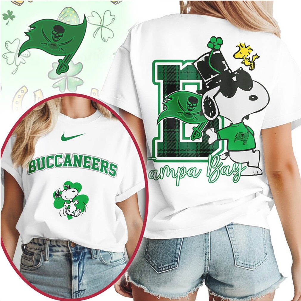 Tampa Bay Buccaneers Snoopy Leprechaun Hat St Patricks Day NFL Football T Shirt Tampa Bay Buccaneers Snoopy Leprechaun Hat St Patricks Day NFL Football T Shirt