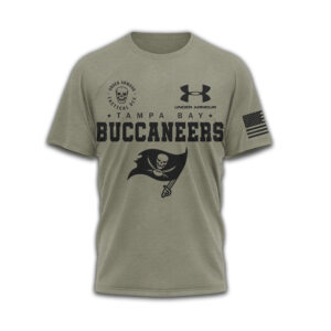 Tampa Bay Buccaneers Under Armour Tactical Mission Made Military Green NFL Shirt