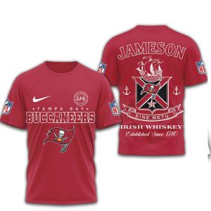 Tampa Bay Buccaneers x Jameson Irish Whiskey Sine Metu T Shirt