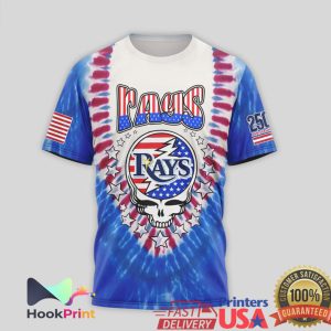 Tampa Bay Rays Grateful Dead Steal Your Base USA Anniversary T Shirt